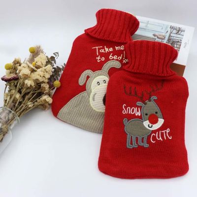 গুণ লাল কাস্টমাইজড রাবার হট ওয়াটার ব্যাগ লিকেজ প্রুফ কারখানা